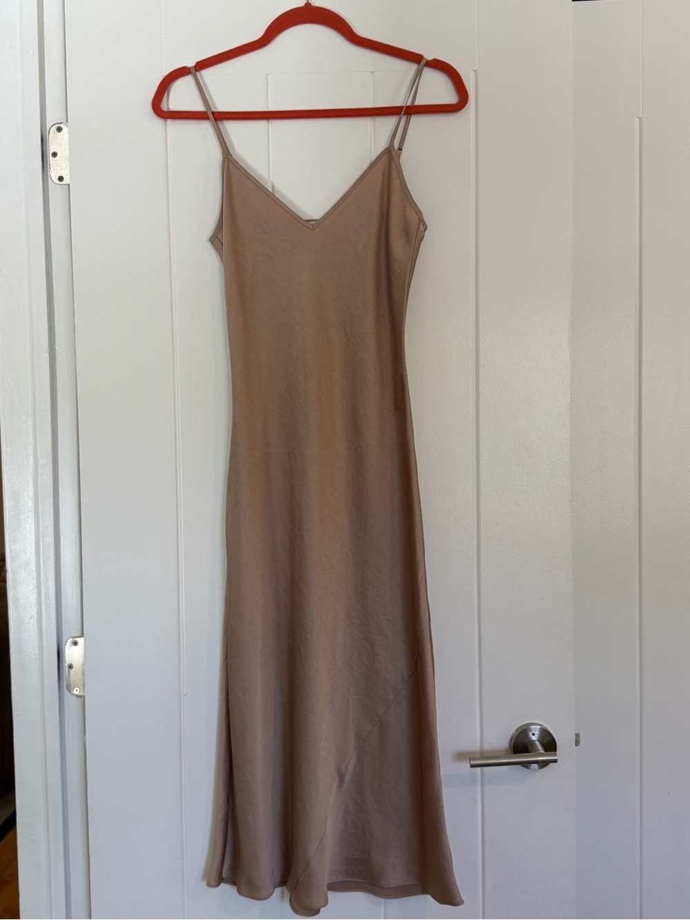 Wilfred Slip Midi Dress in Taupe